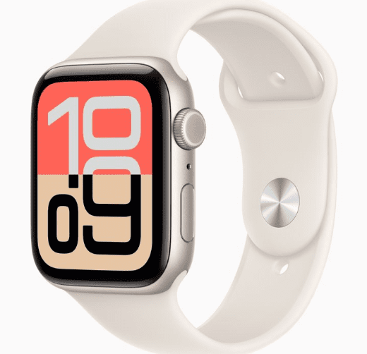 Apple Watch SE 3 GPS – 44mm Starlight Aluminium c/ Bracelete Starlight