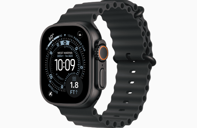 pple Watch Ultra 3 GPS + Cellular – 49mm Black Titanium c/ Bracelete Preta