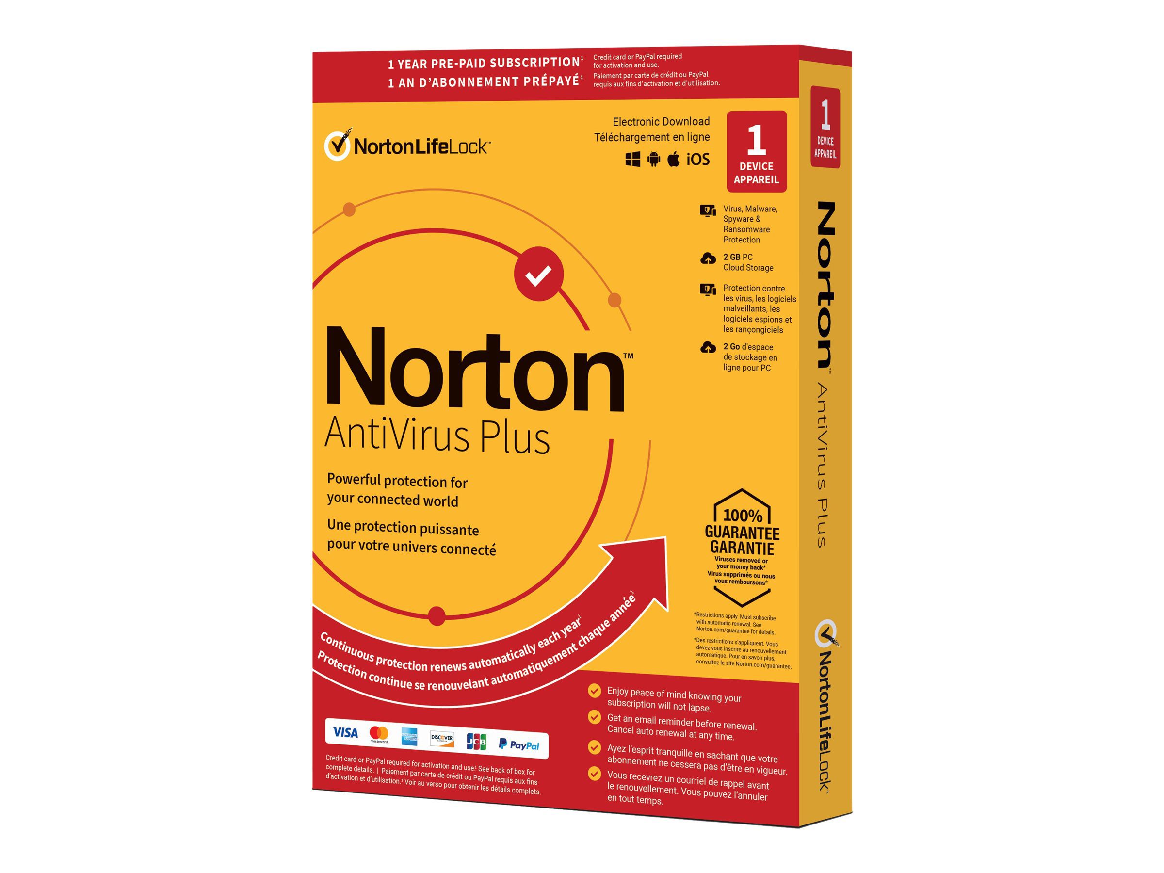 Norton Antivirus Plus 2Gb Af 1 User 1 Device 12Mo Wrt Drmkey Ftp