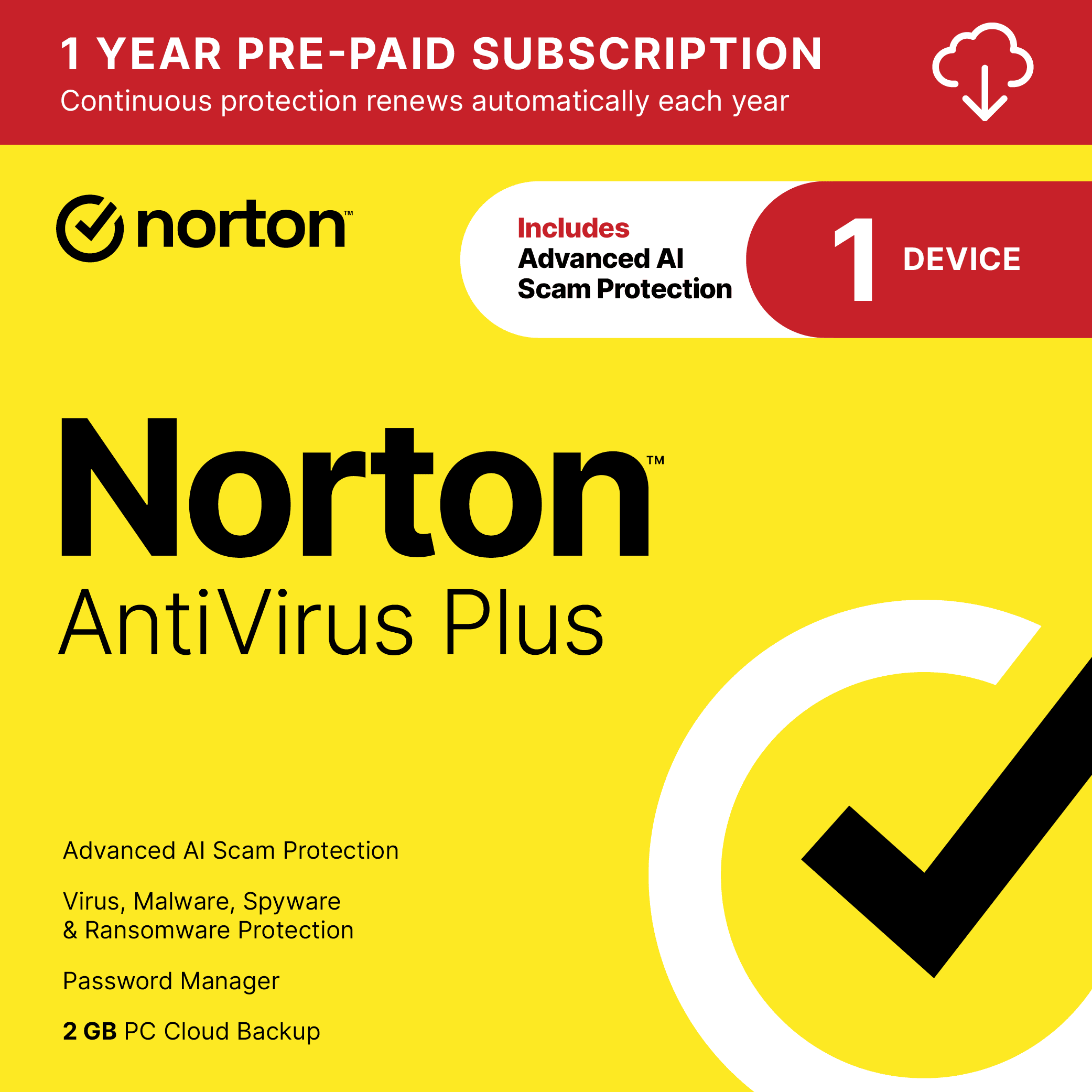 Norton Antivirus Plus 2Gb Af 1 User 1 Device 12Mo Wrt Drmkey Ftp - Image 3