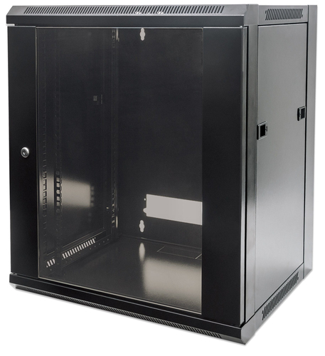 ARMARIO 09U 450X570 INT 19" AÇO PRETO