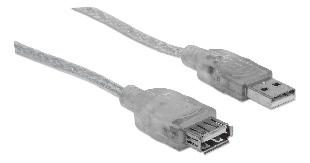 CABO USB-A 5MT (M) PARA USB-A (F) EXTENSÃO MANHATTAN